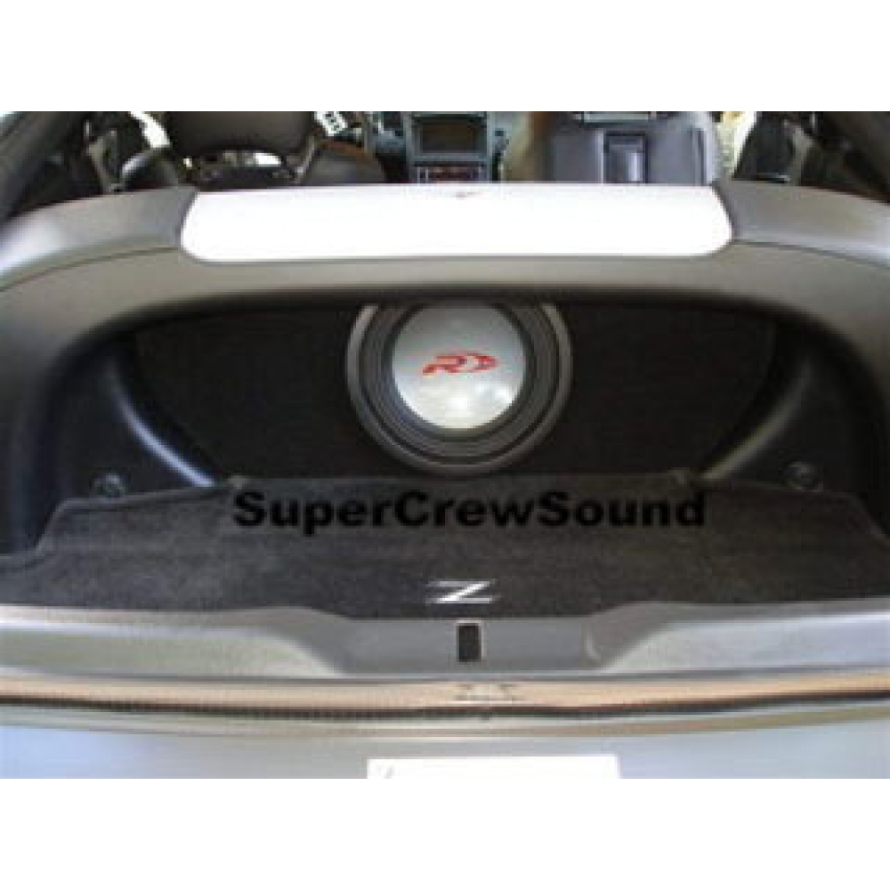 Nissan 350Z Subwoofer Enclosure 0308 Front Hatch area W/ Amp Rack